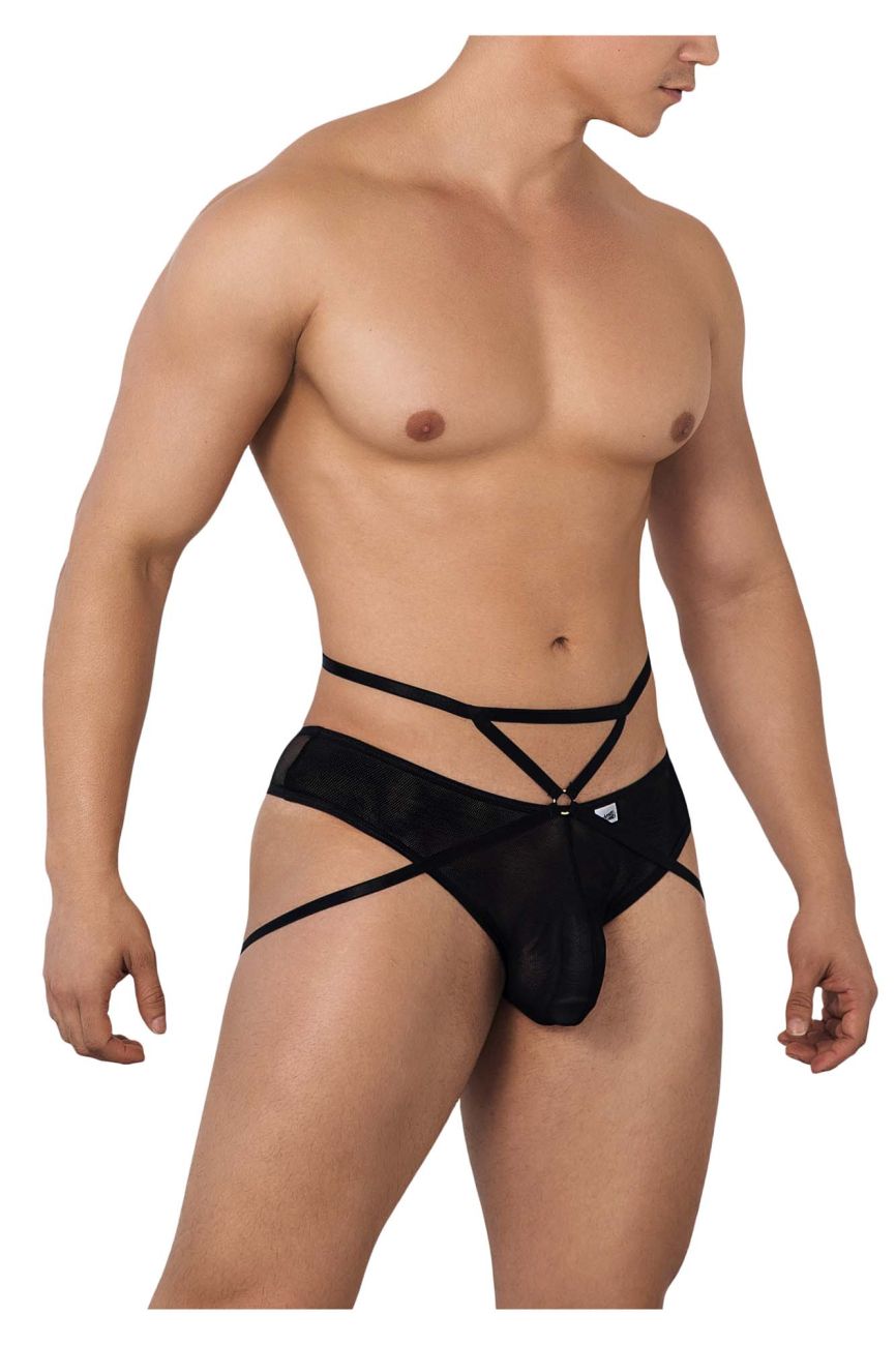 CandyMan 99640 Mesh Thongs Black