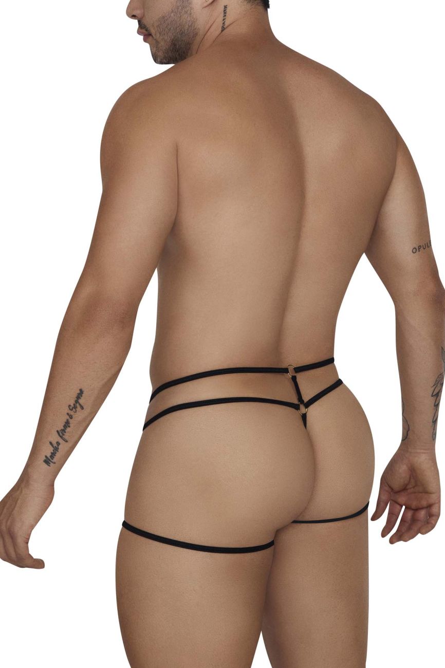 JCSTK - CandyMan 99671 Lace Jock Thongs Black