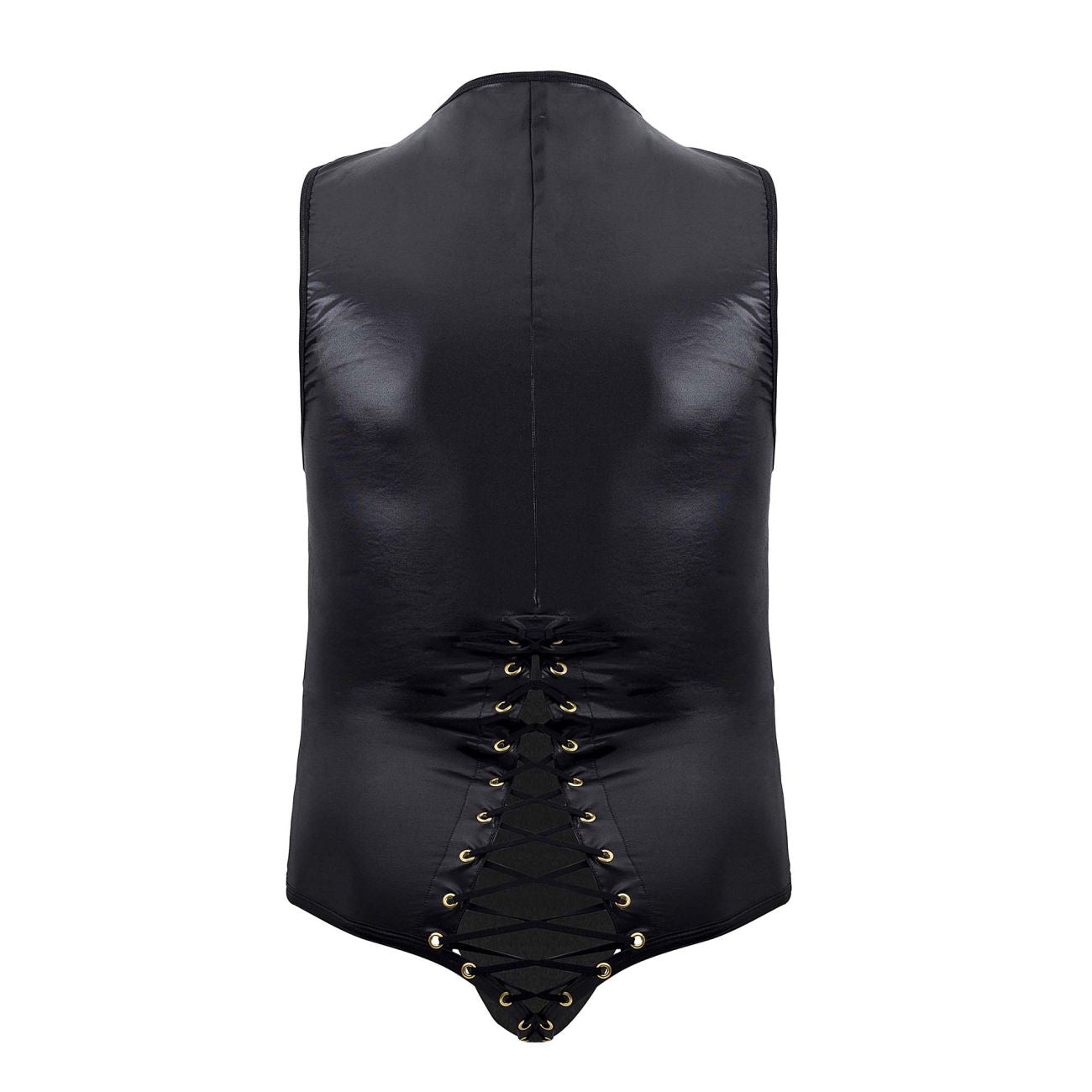 CandyMan 99694X Wrestling Bodysuit Black Plus Sizes