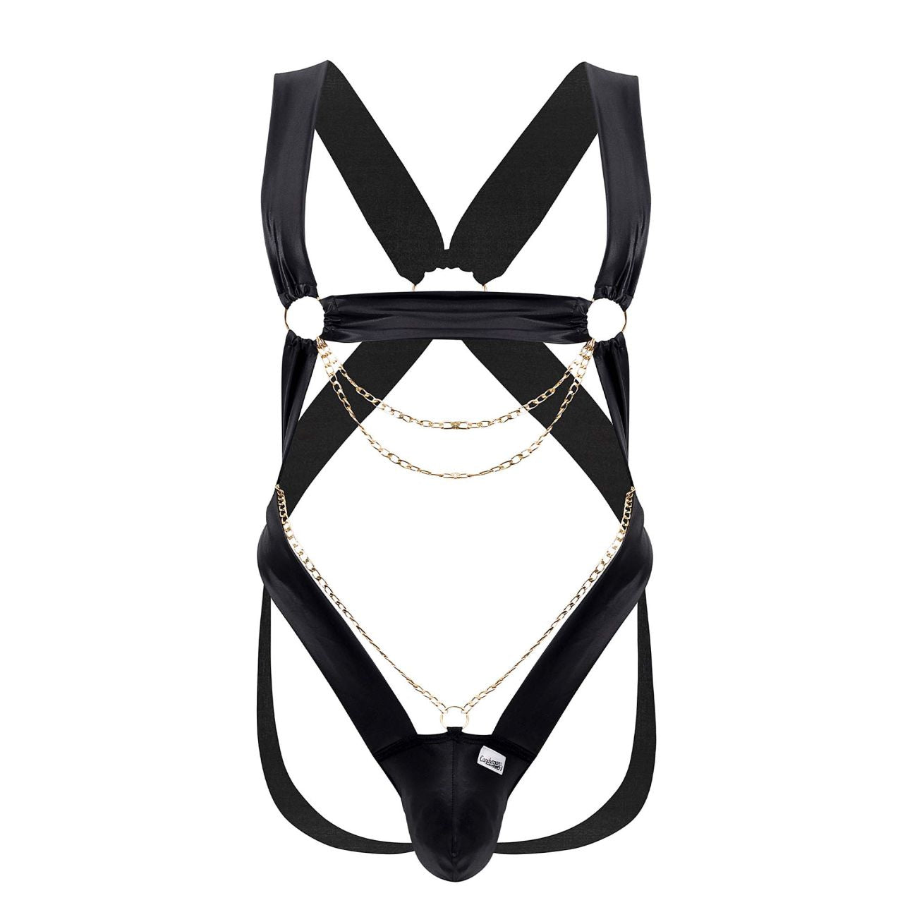 CandyMan 99695 Harness Bodysuit Black