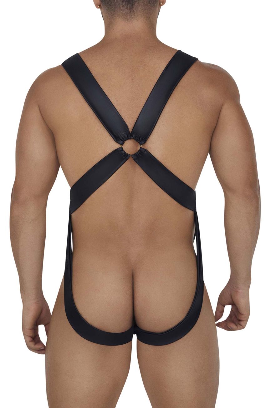 CandyMan 99695 Harness Bodysuit Black