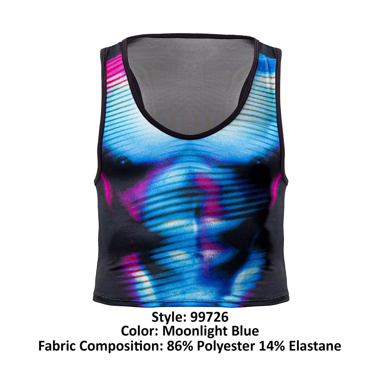 CandyMan 99726 Work-N-Out Top Moonlight Blue