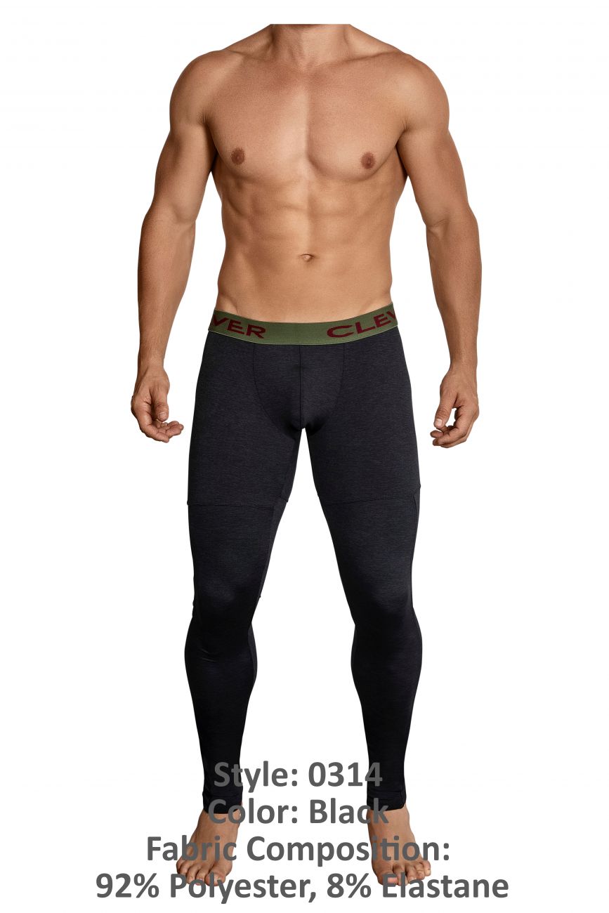 Clever 0314 Gordiano Athletic Pants Black