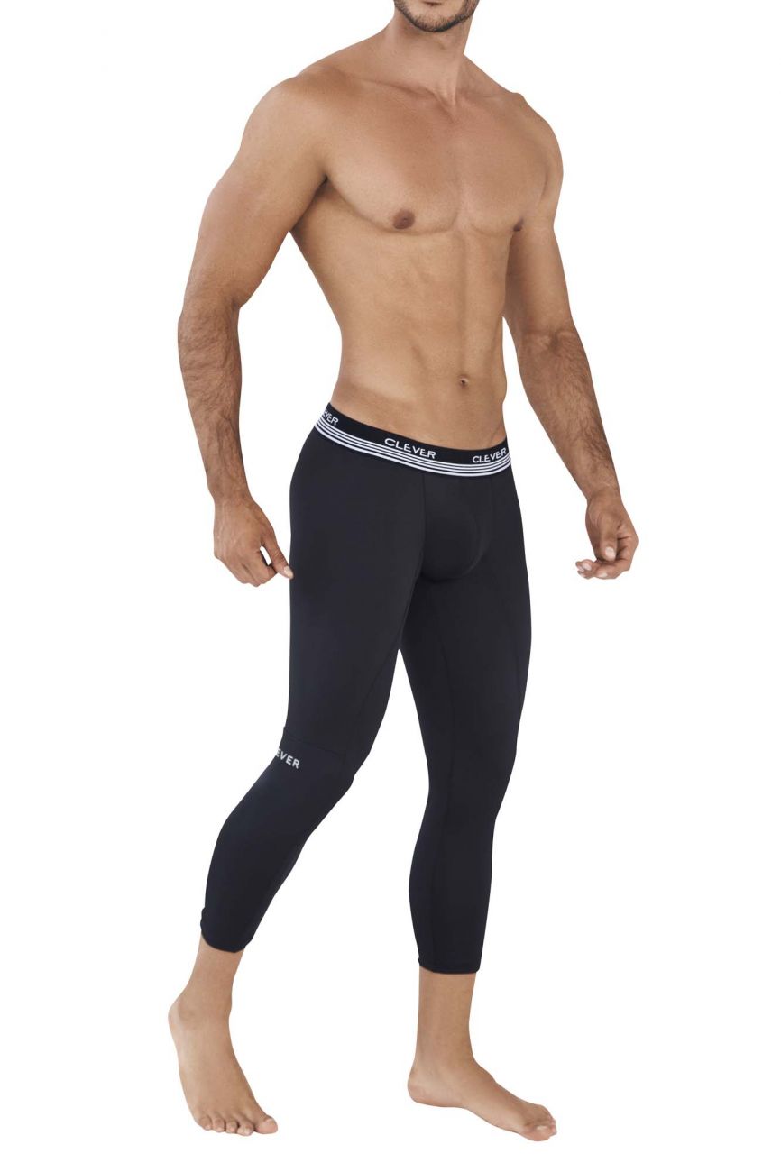 Clever 0423 Reaction Athletic Pants Black