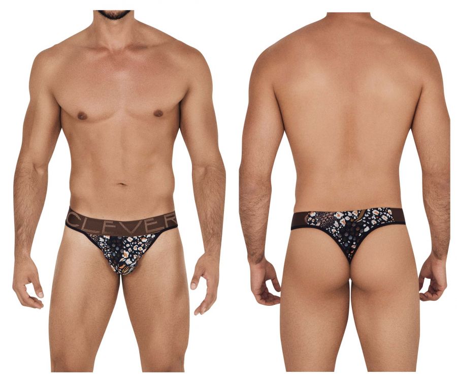 Clever 0575-1 Wild Thongs Black Printed