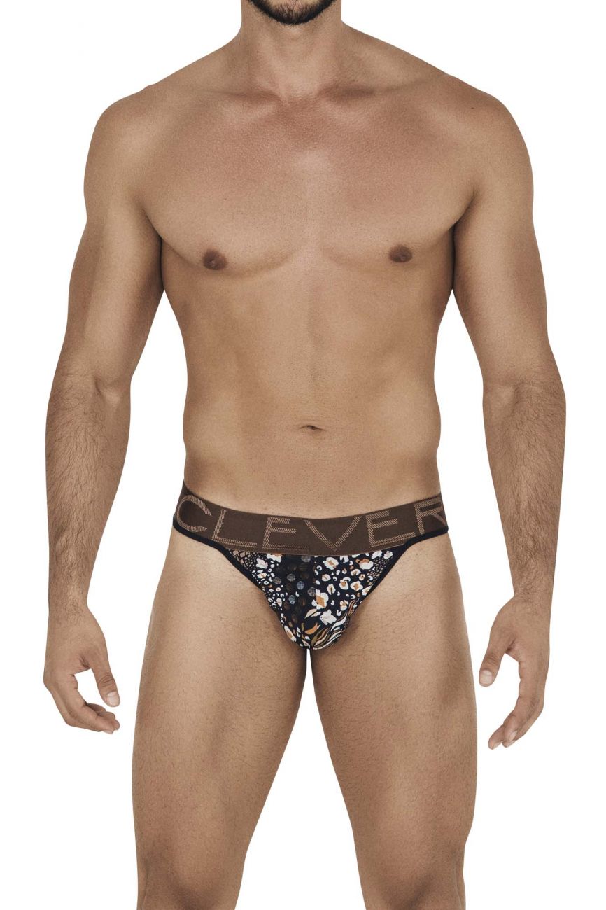 Clever 0575-1 Wild Thongs Black Printed
