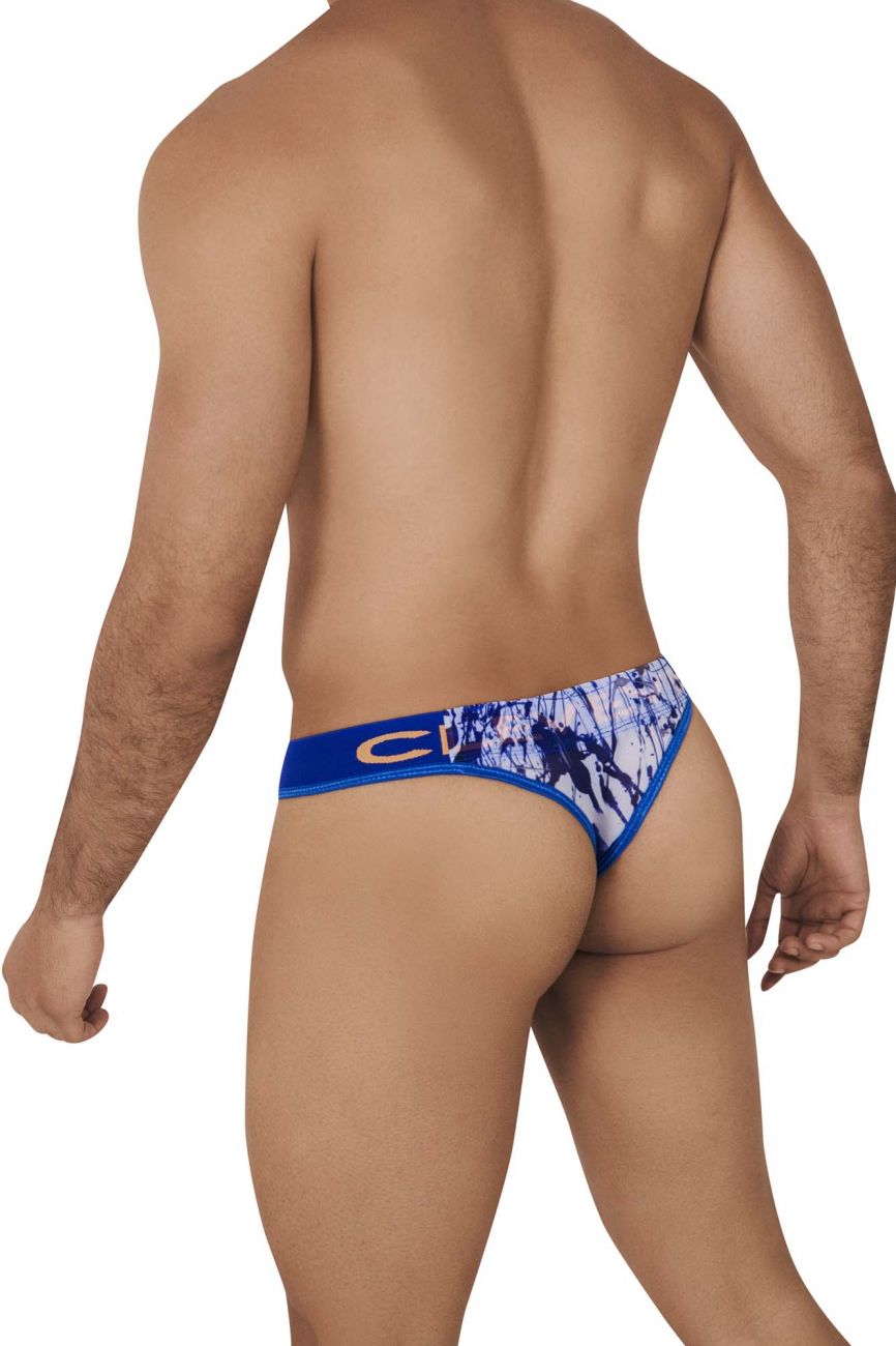 Clever 0614-1 Mind Thongs Dark Blue Print