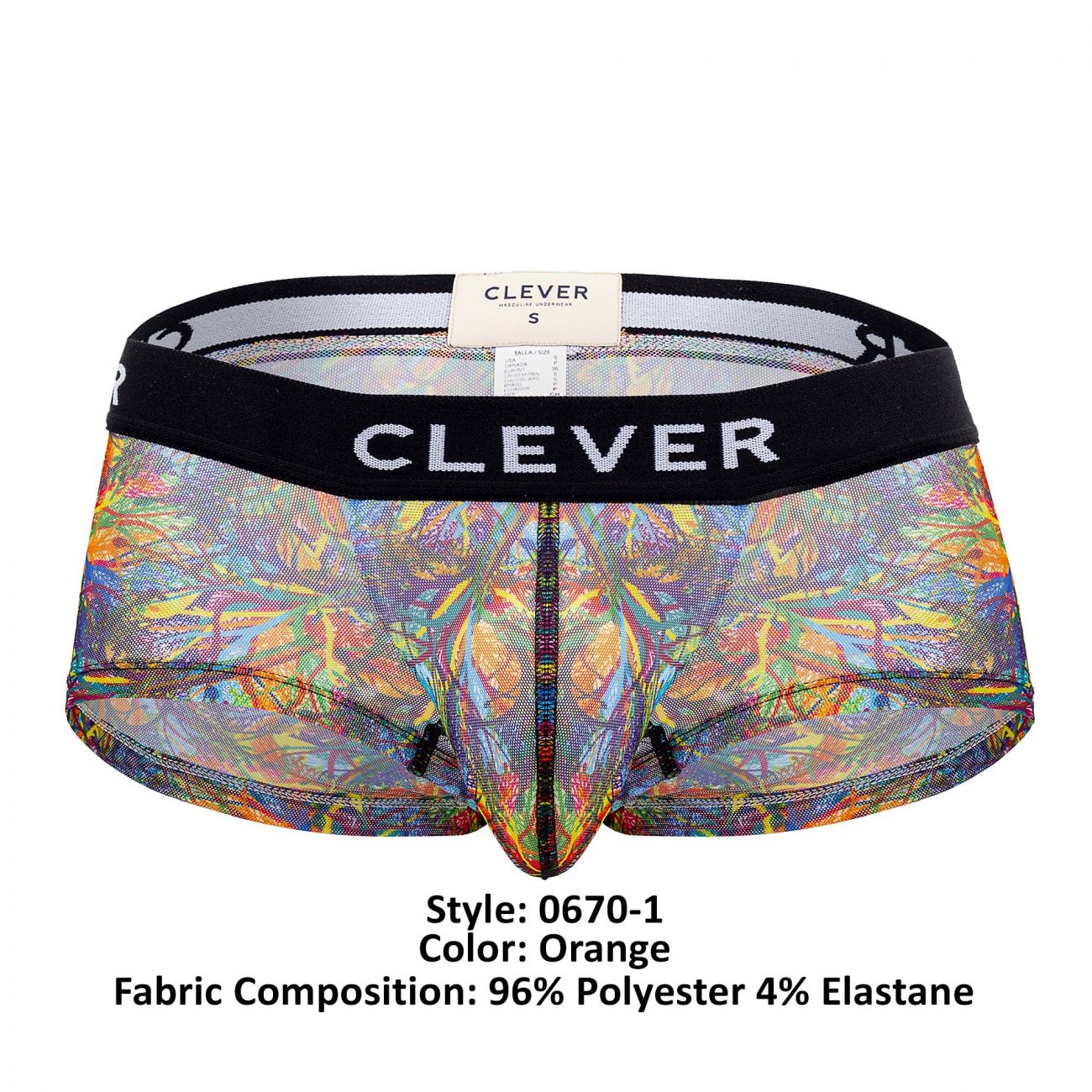 Clever 0670-1 Bonite Trunks Orange