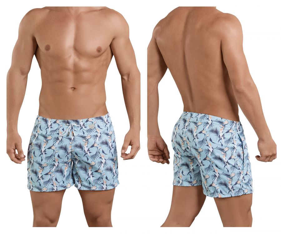 Clever 0683 Cockatoos Atleta Swim Trunks Blue Multi