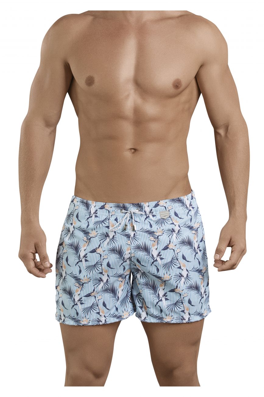 Clever 0683 Cockatoos Atleta Swim Trunks Blue Multi