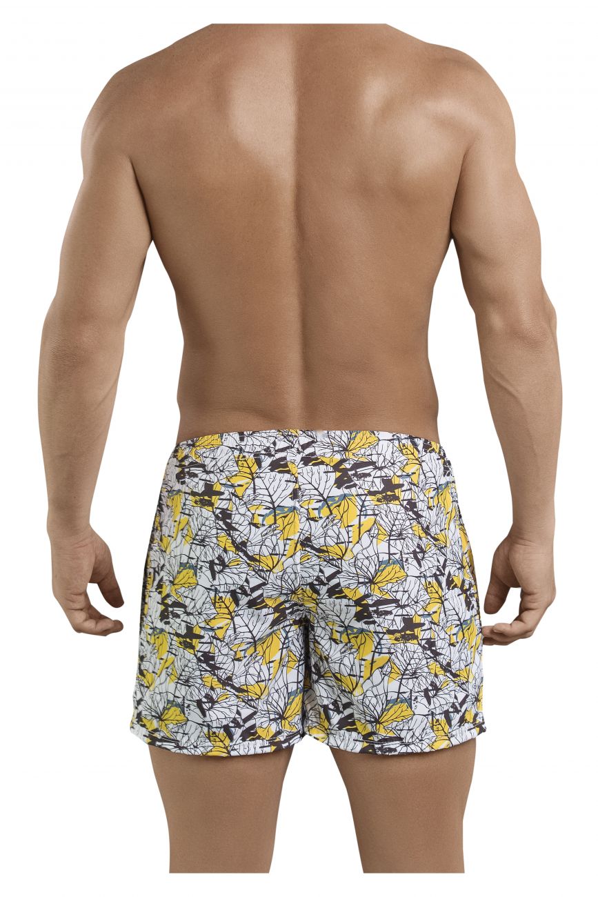 Clever 0684 Leaves Atleta Swim Trunks Yellow Multi