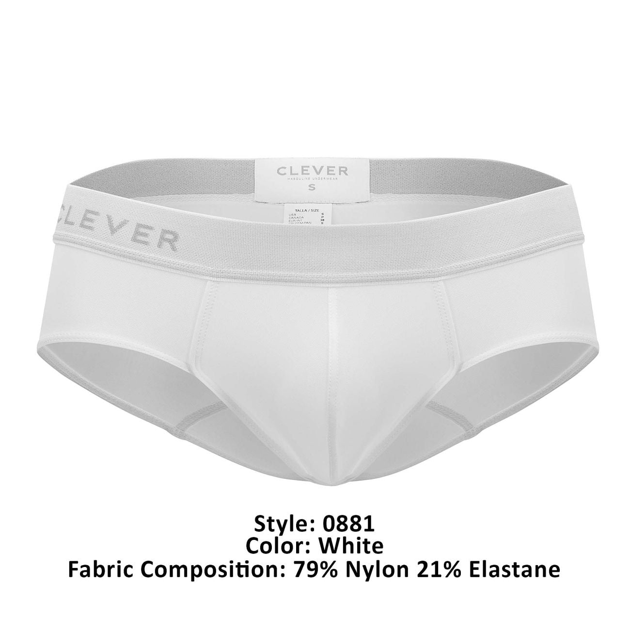 Clever 0881 Match Briefs White