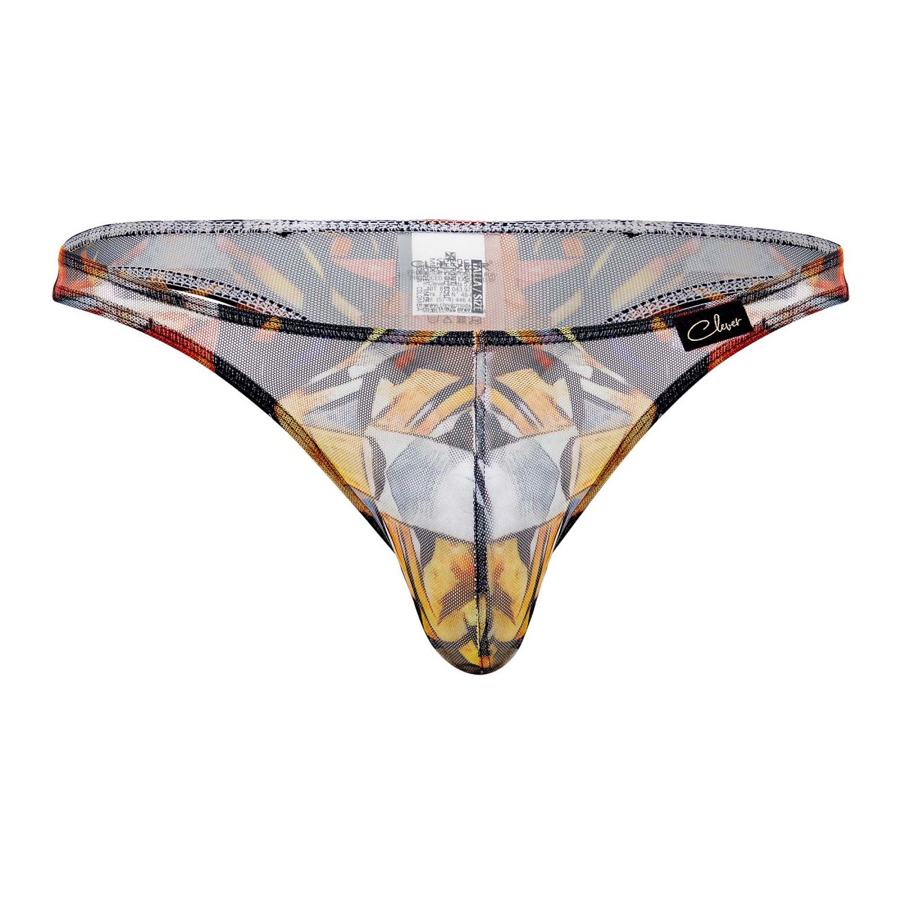 Clever 0938 Costly Thongs Yellow Print