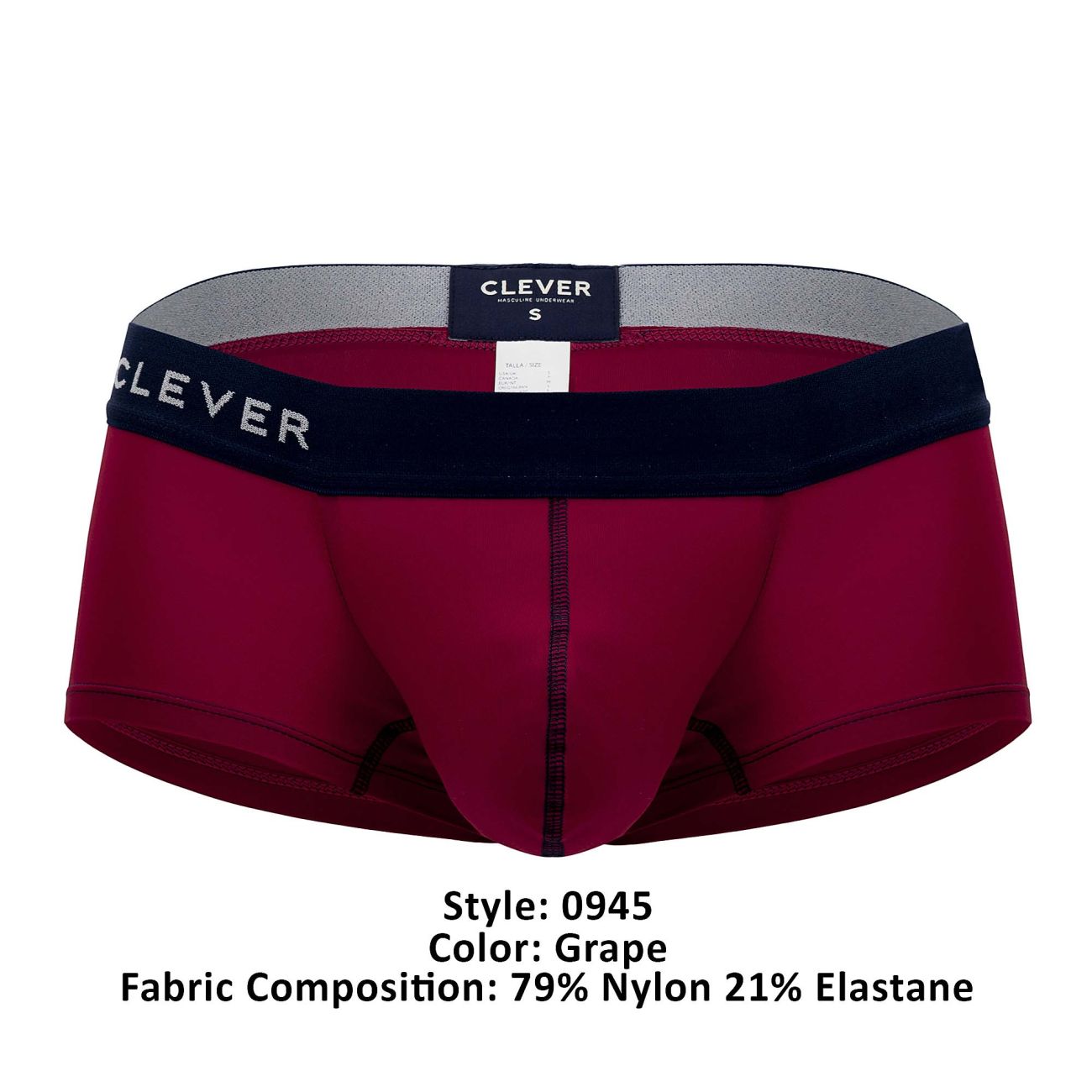 Clever 0945 Simple Trunks Grape