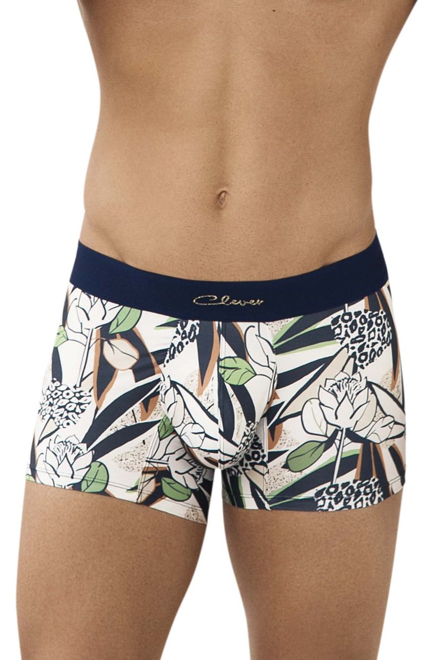 Clever 0956 Jungle Boxer Briefs Floral Beige Multi