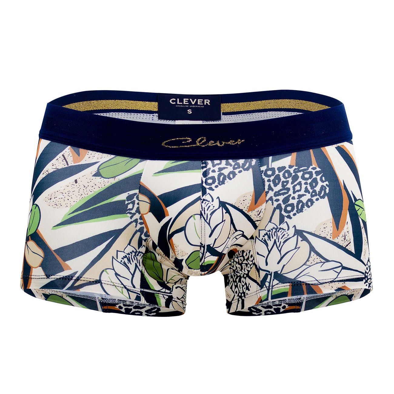 Clever 0956 Jungle Boxer Briefs Floral Beige Multi