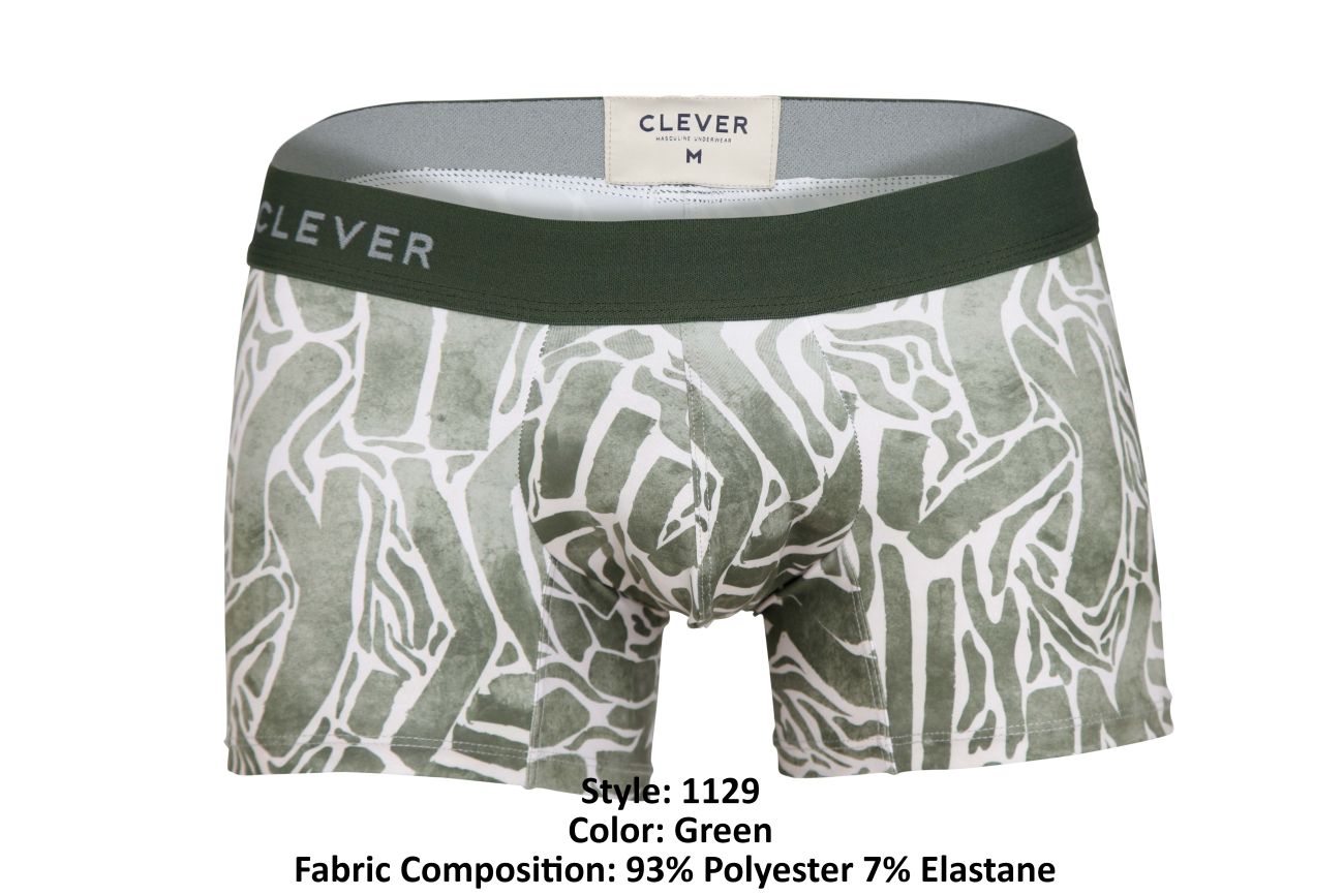 Clever 1129 Inner Trunks Green Print