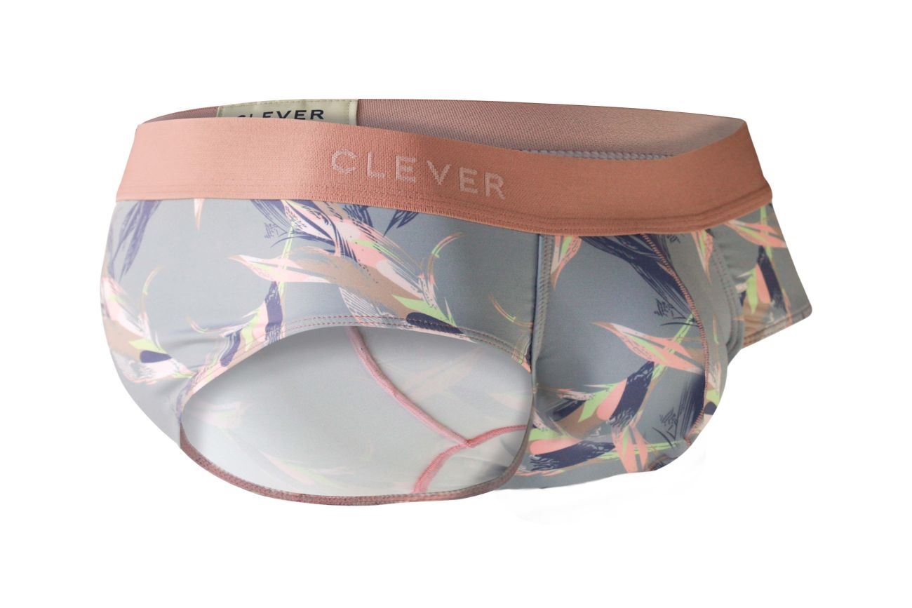 Clever 1135 Arcane Briefs Gray Print
