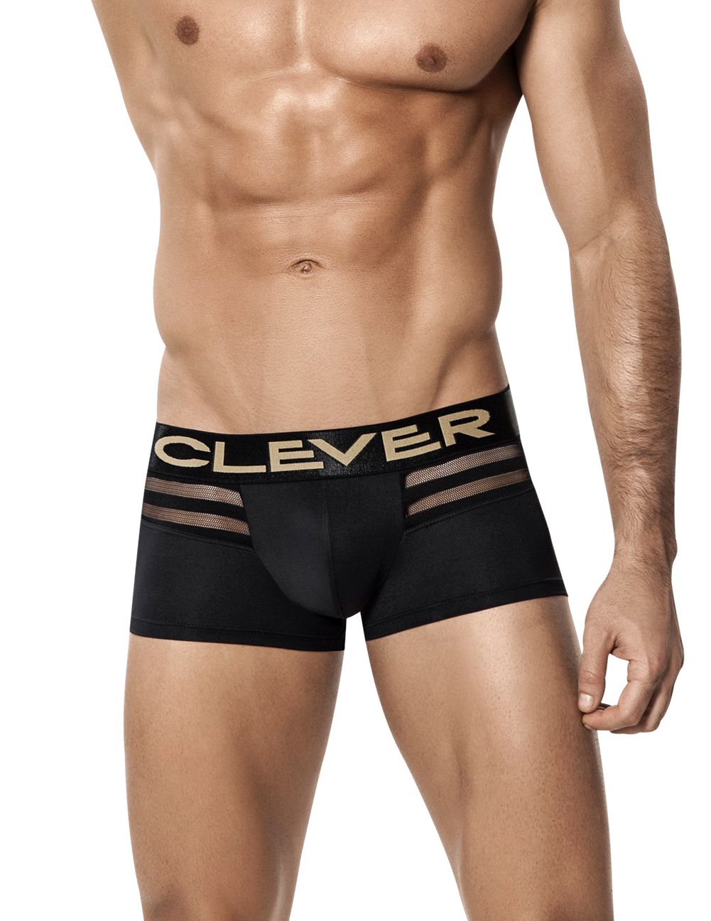 Clever 2210 Ammolite Latin Boxer Brief Black