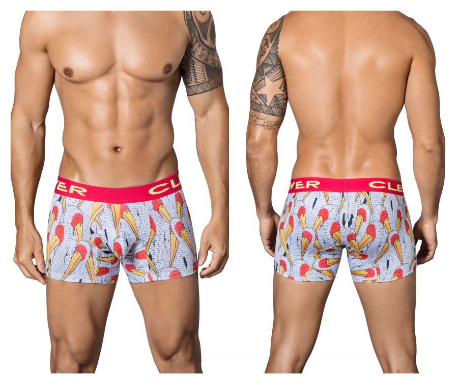 Clever 2340 Matches Boxer Briefs White Multi