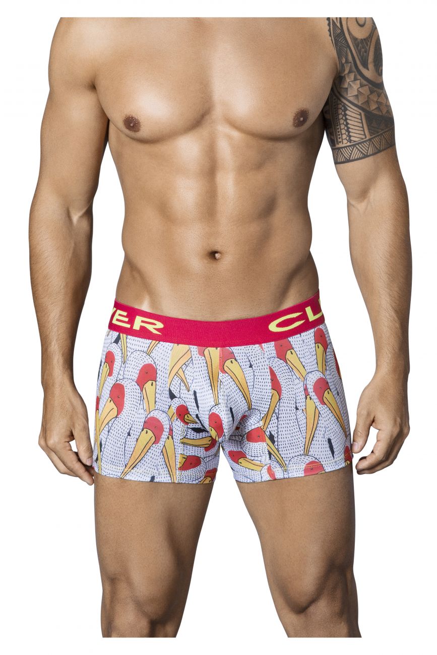 Clever 2340 Matches Boxer Briefs White Multi
