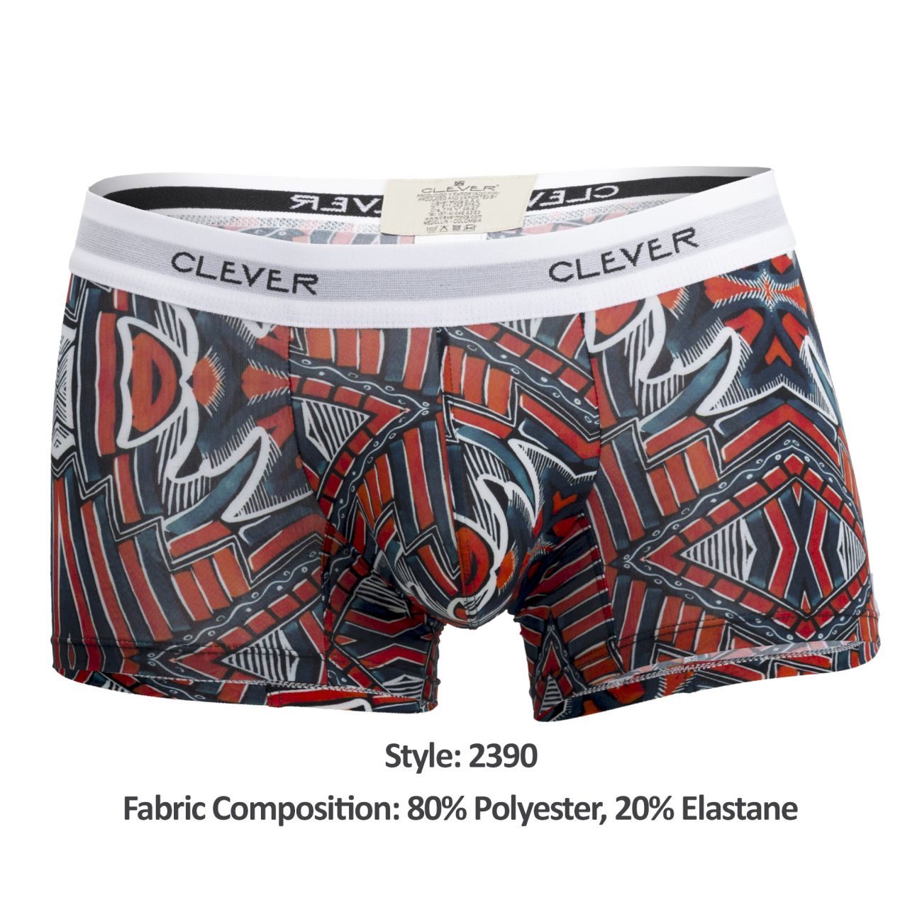Clever 2390 Refined Boxer Briefs Red Multi