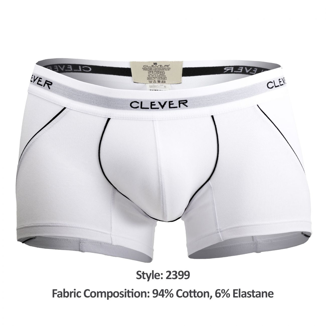 Clever 2399 Stunning Boxer Briefs White