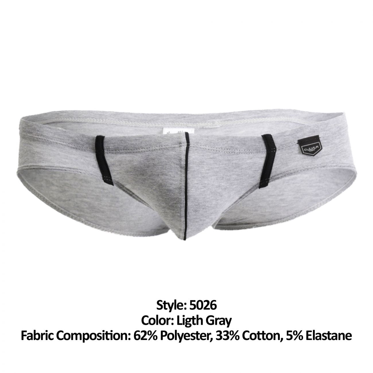 Clever 5026 Beats Latin Briefs Light Gray