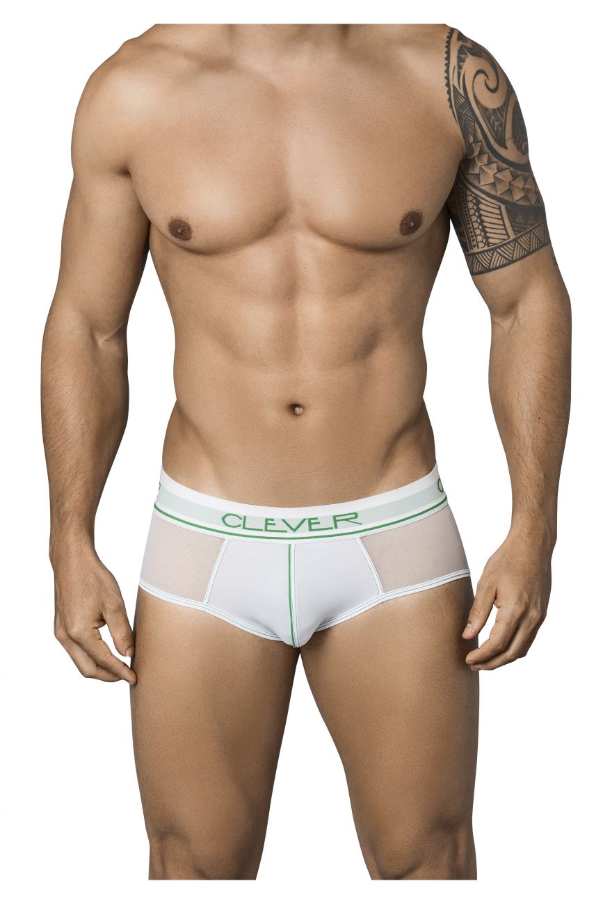 Clever 5353 Radical Piping Briefs White