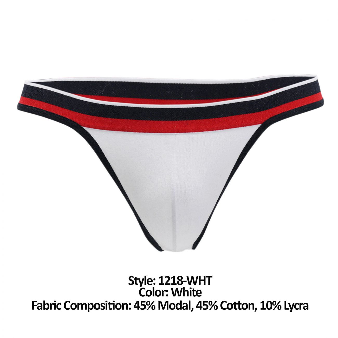Doreanse 1218-WHT Metro Mens Thong White