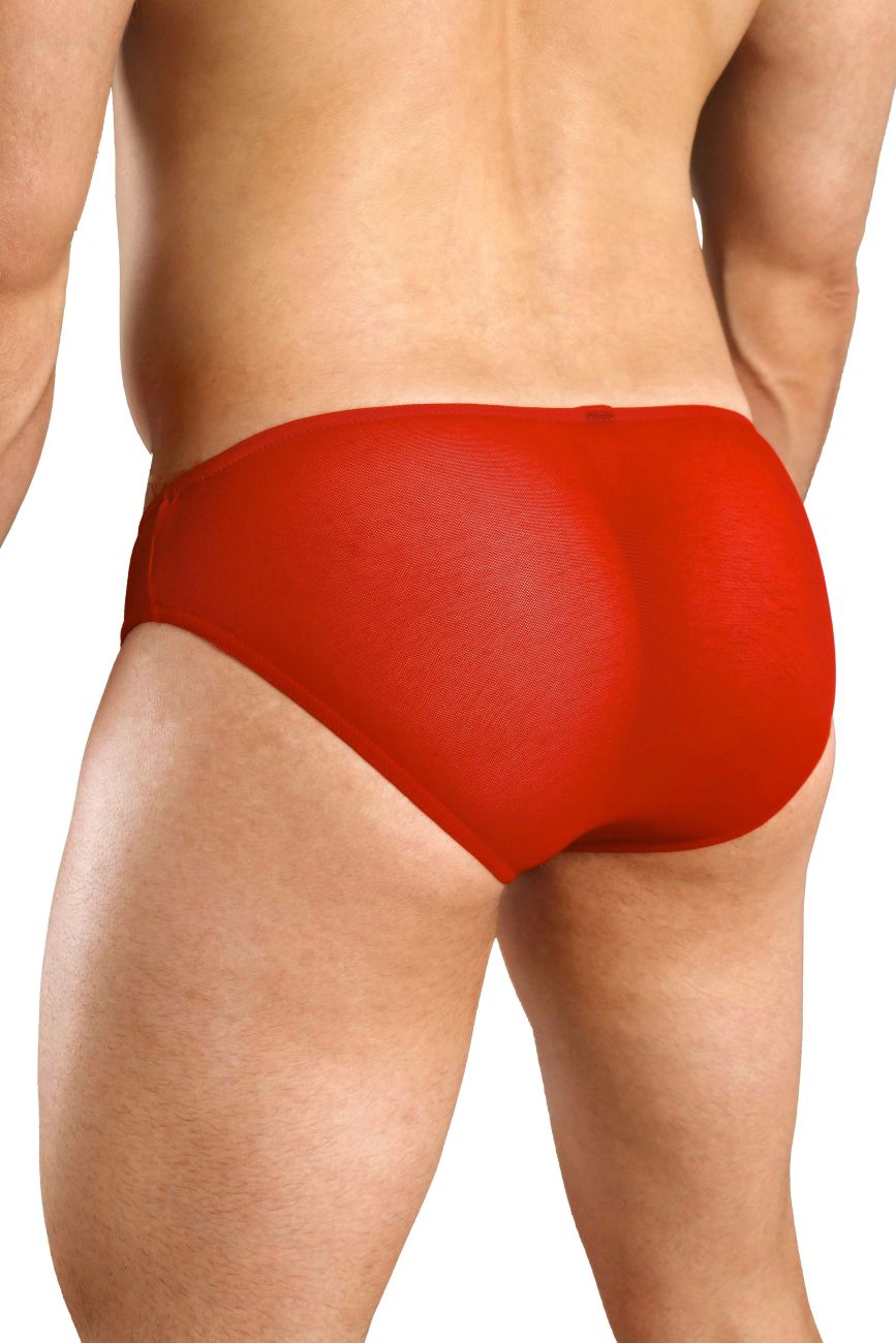 Doreanse 1321- Sexy Sheer Brief Red - Up to Sizes 2X
