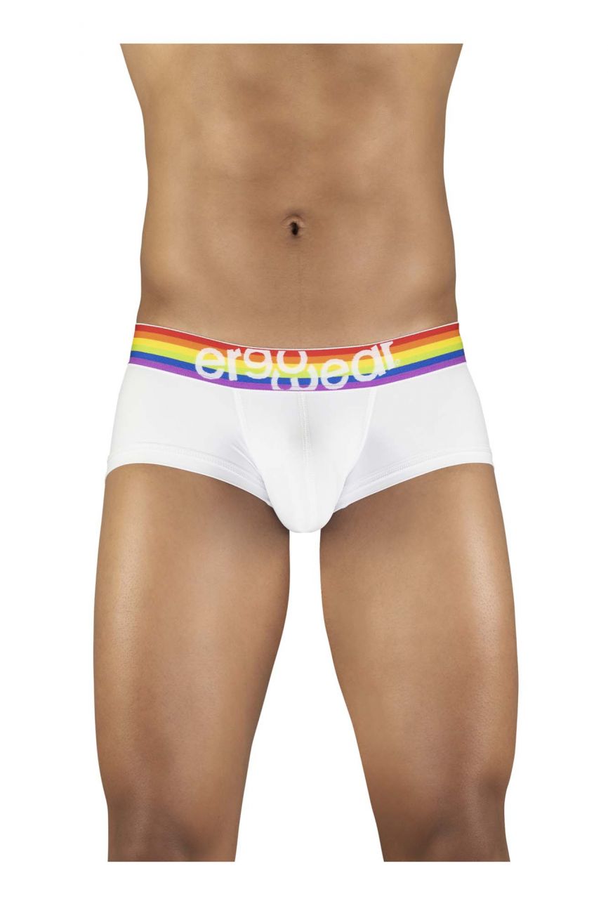 ErgoWear EW1116 MAX XV PRIDE Boxer Briefs White