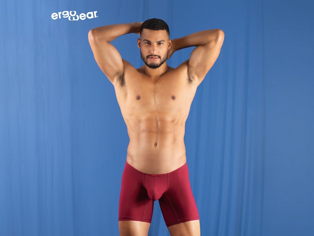 ErgoWear EW1160 X4D Boxer Briefs Burgundy