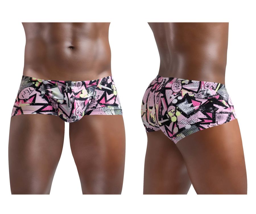 ErgoWear EW1418 FEEL SW Swim Trunks Pink-Black