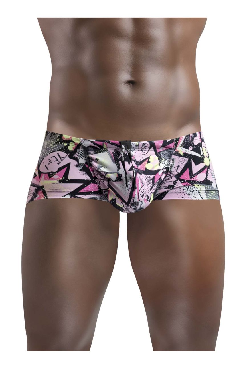 ErgoWear EW1418 FEEL SW Swim Trunks Pink-Black