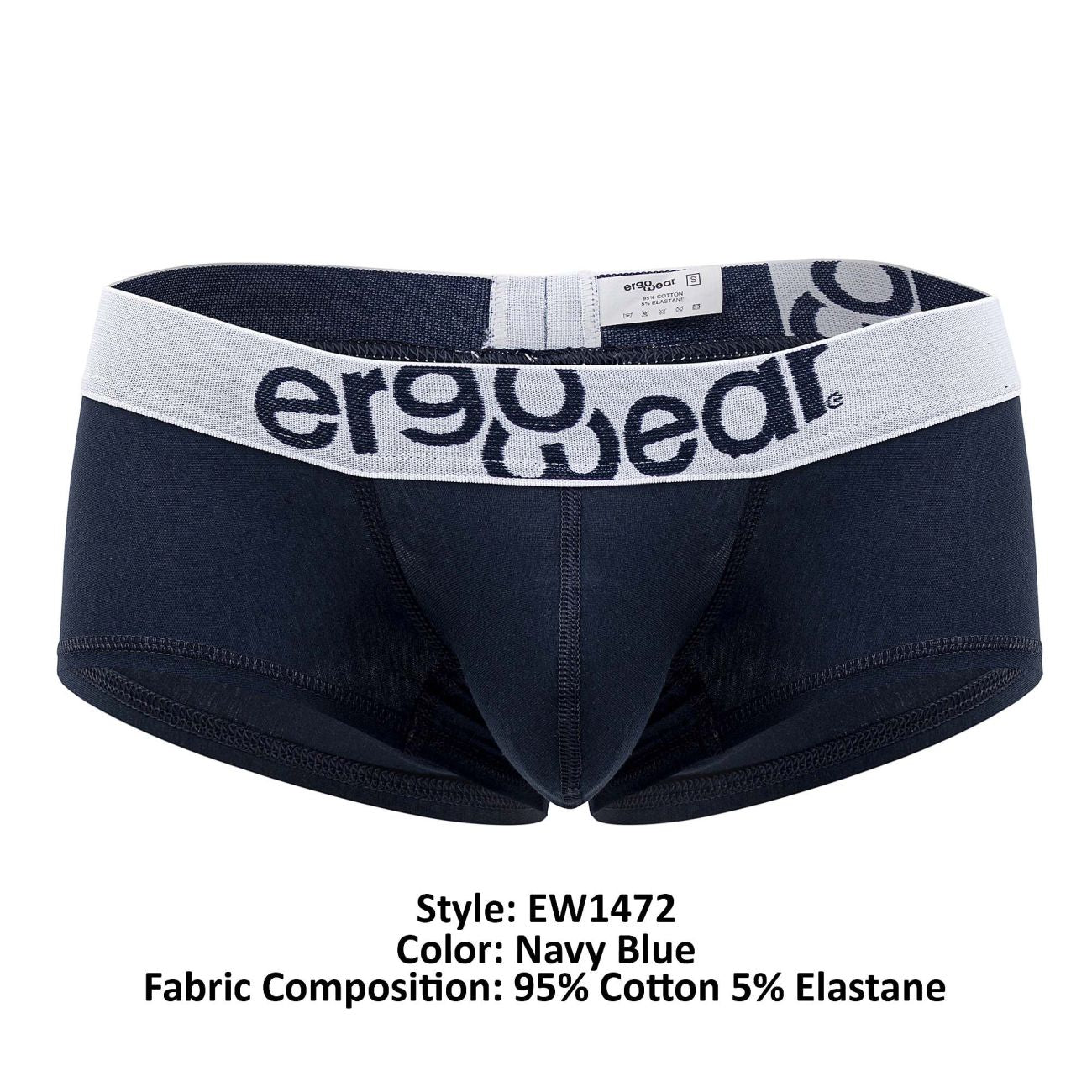 ErgoWear EW1472 MAX COTTON Trunks Navy Blue