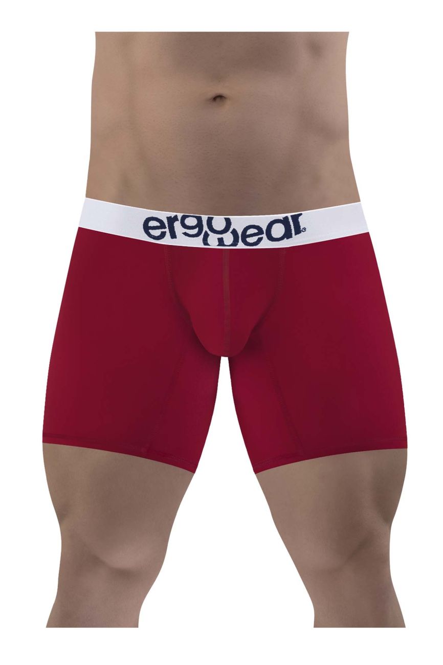 ErgoWear EW1481 MAX COTTON Boxer Briefs Garnet