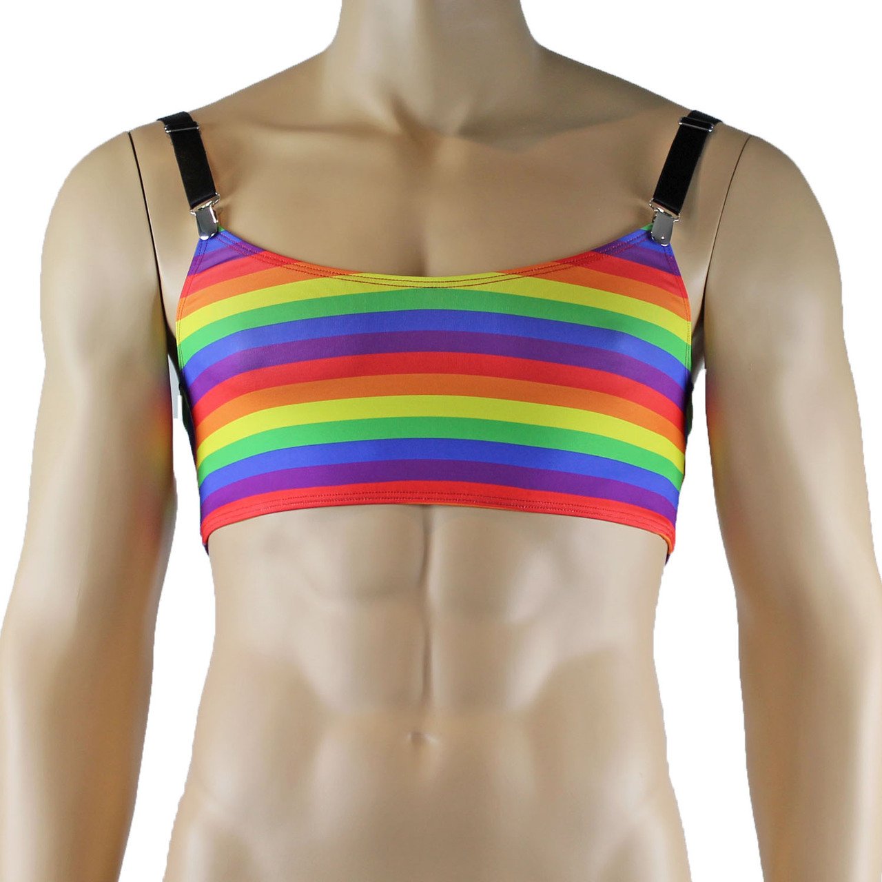 LGBTQ Rainbow Gay Pride Crop Top and Thong