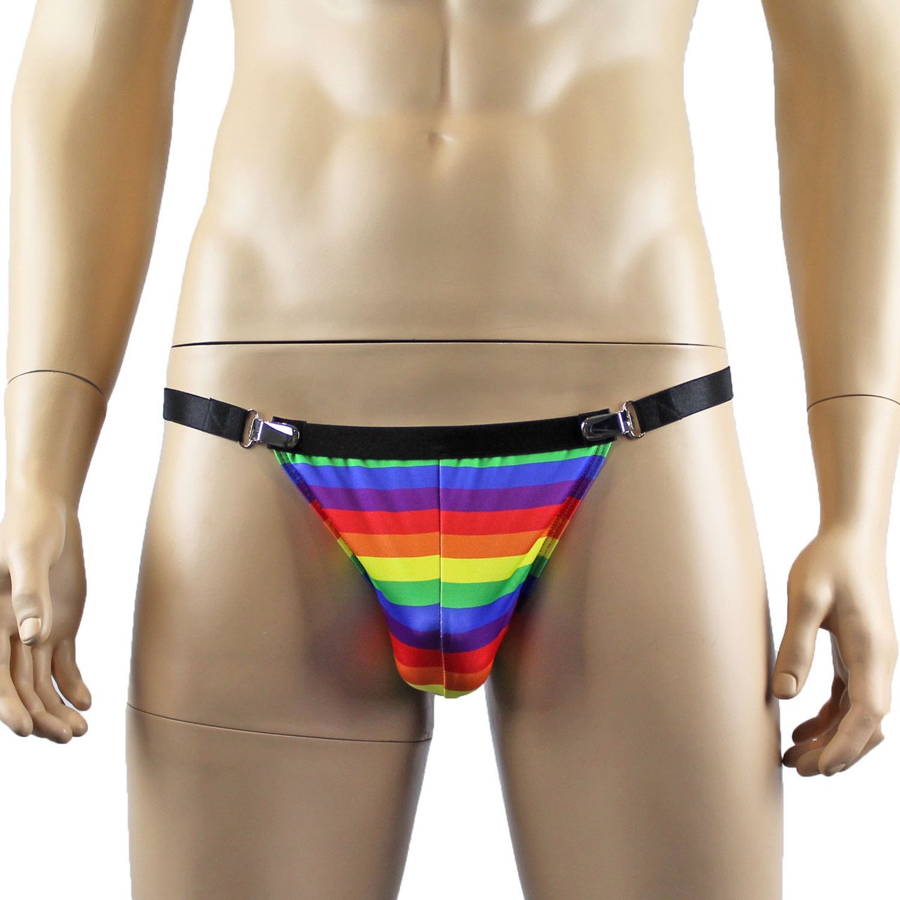 LGBTQ Rainbow Gay Pride Crop Top and Thong