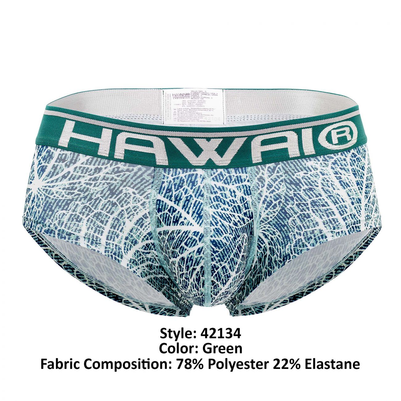 HAWAI 42134 Printed Mini Trunks Green