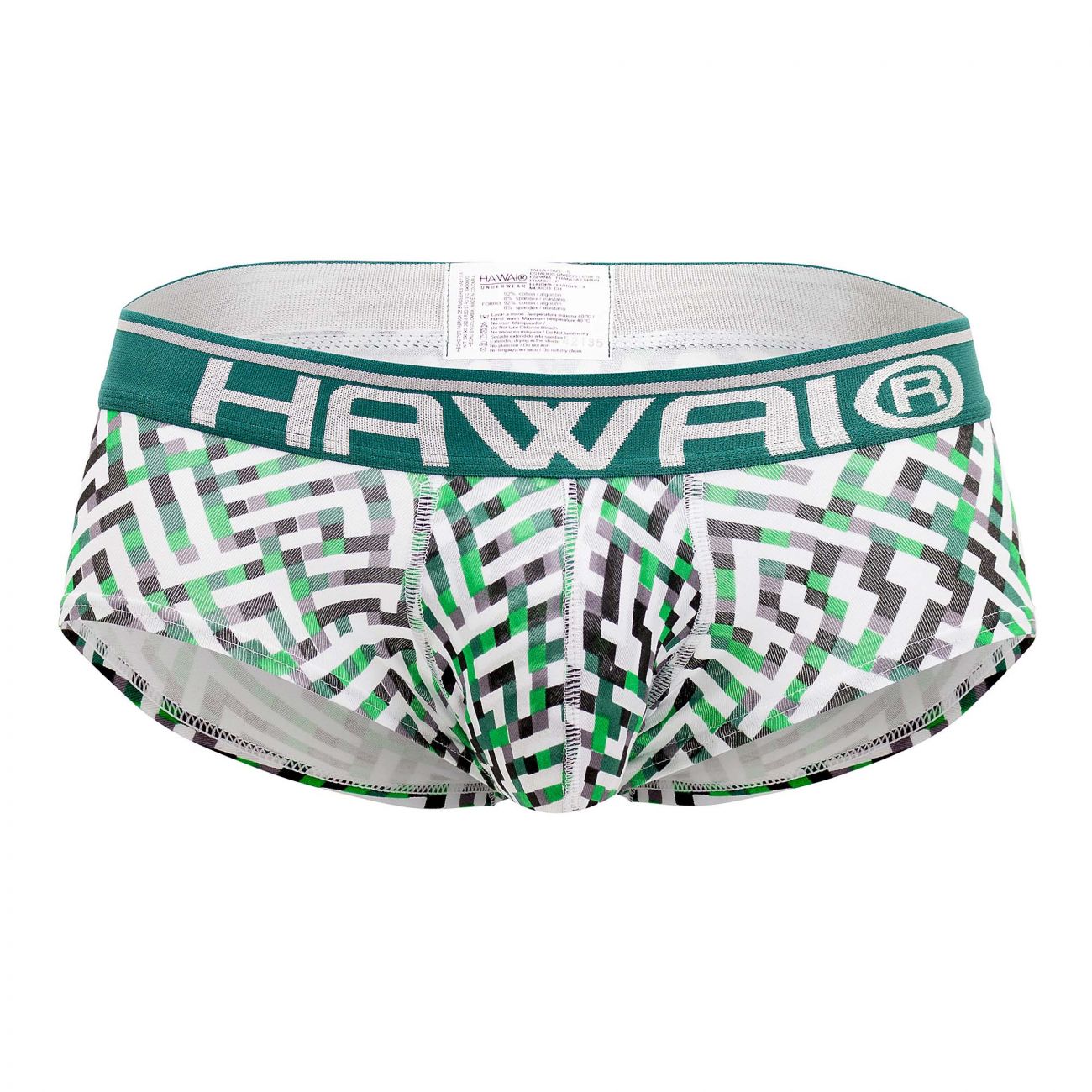 HAWAI 42135 Geometric Mini Trunks Green