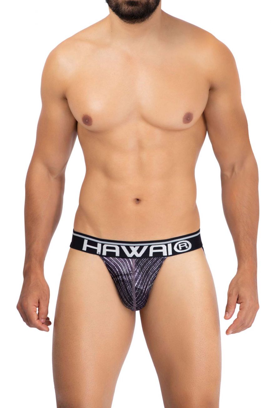 HAWAI 42168 Printed Microfiber Jockstrap Taupe