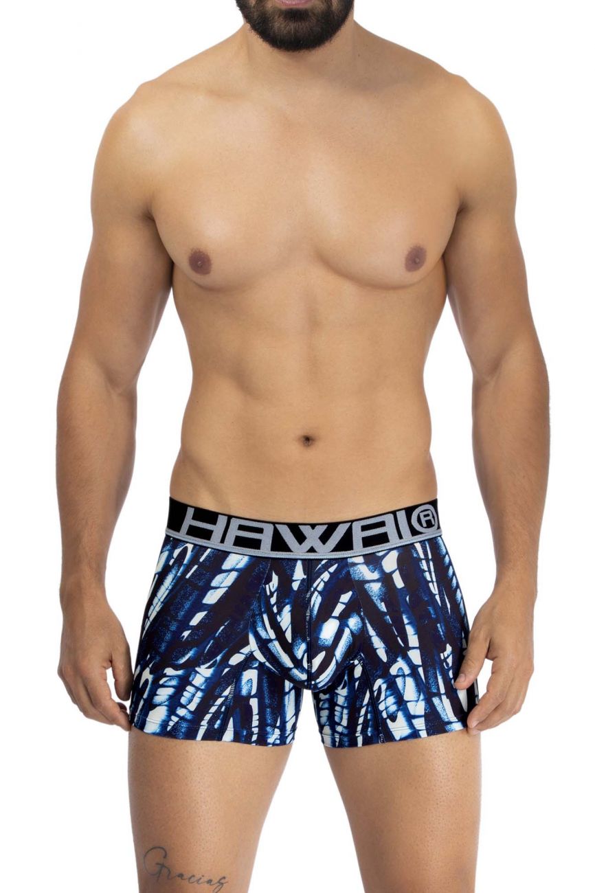 HAWAI 42172 Printed Trunks Dark Blue