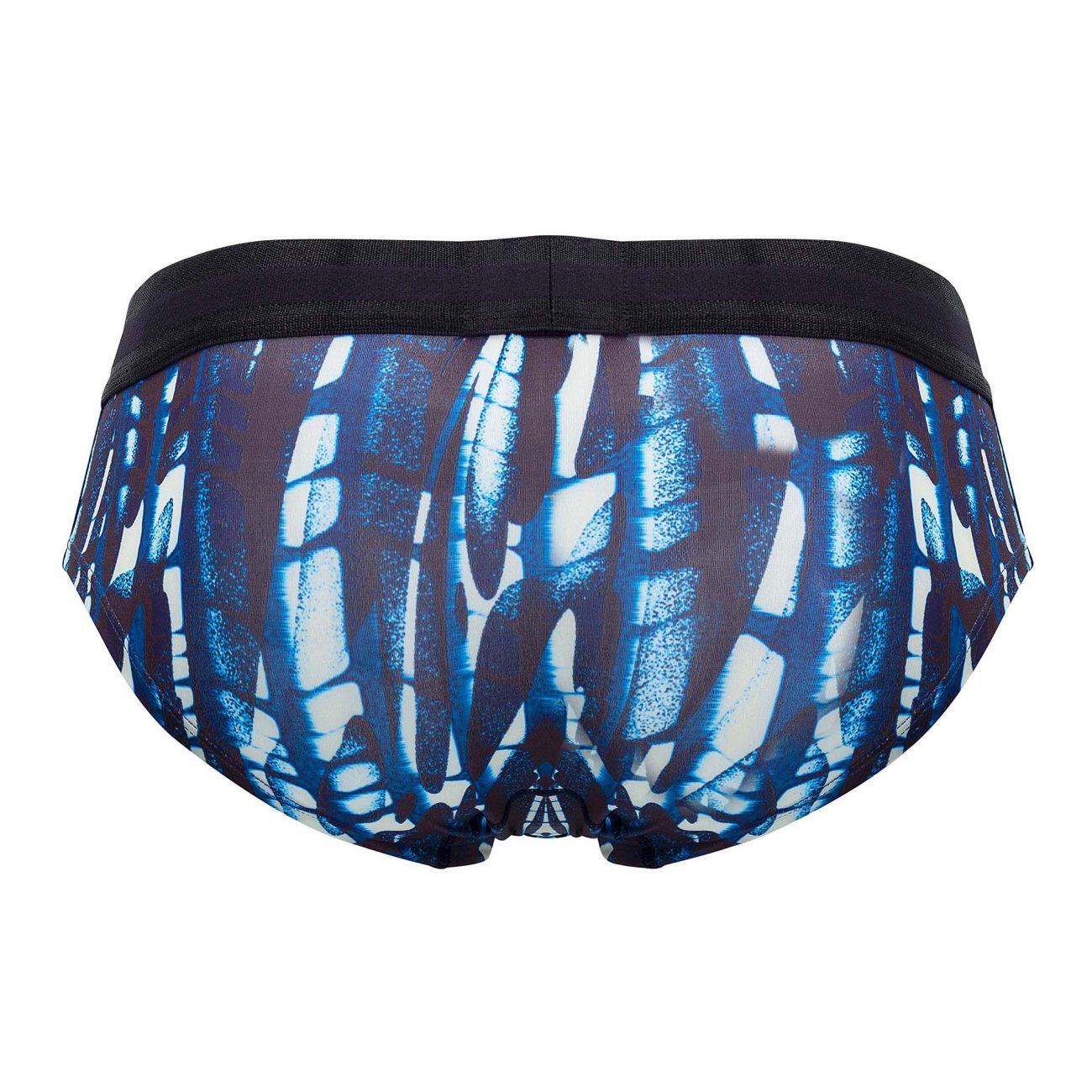 HAWAI 42192 Printed Microfiber Hip Briefs Dark Blue