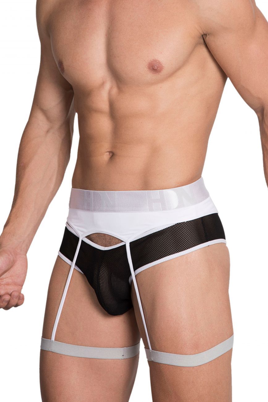 Hidden 953 Garterbelt Briefs White