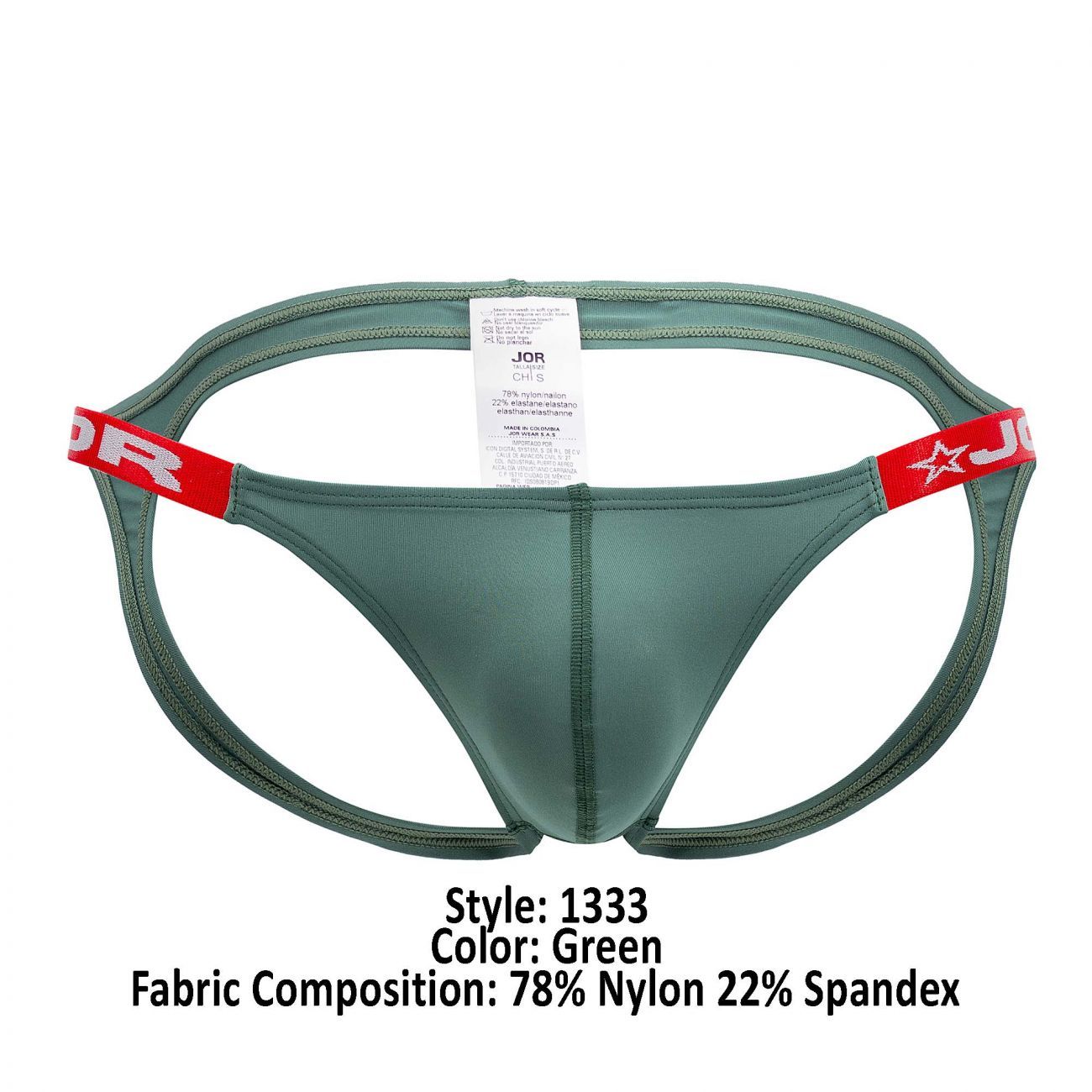 JOR 1333 Eros Bikini Jocks Green