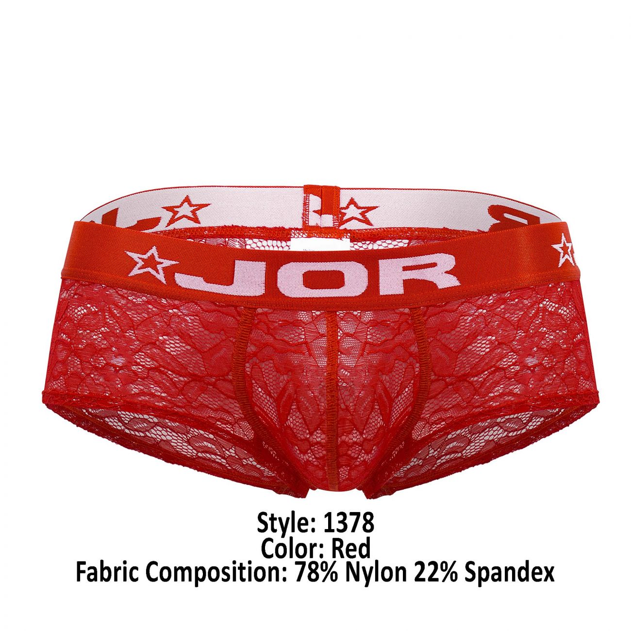 JOR 1378 Romance Lace Trunks Red