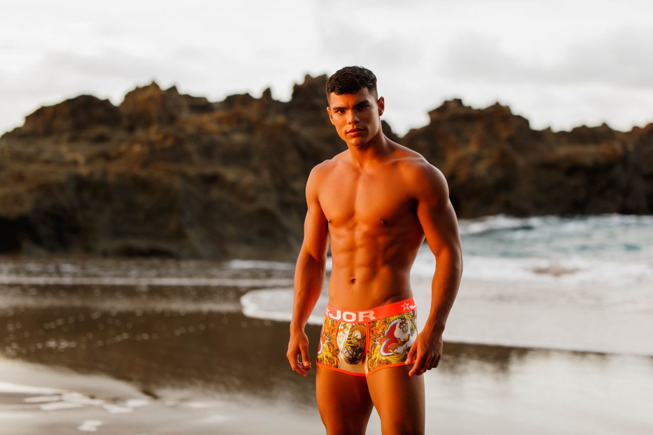 JOR 1524 Fenix Trunks Orange Printed