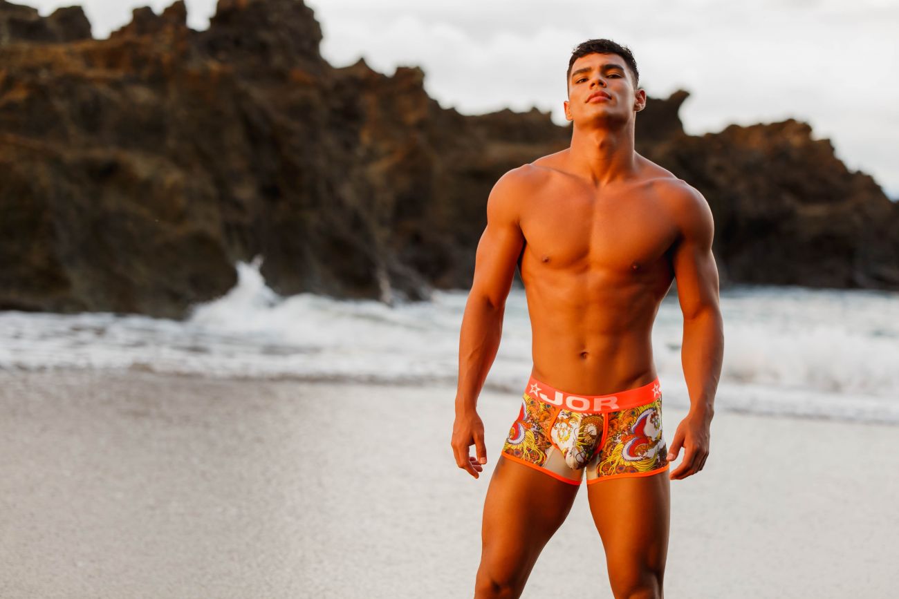 JOR 1524 Fenix Trunks Orange Printed