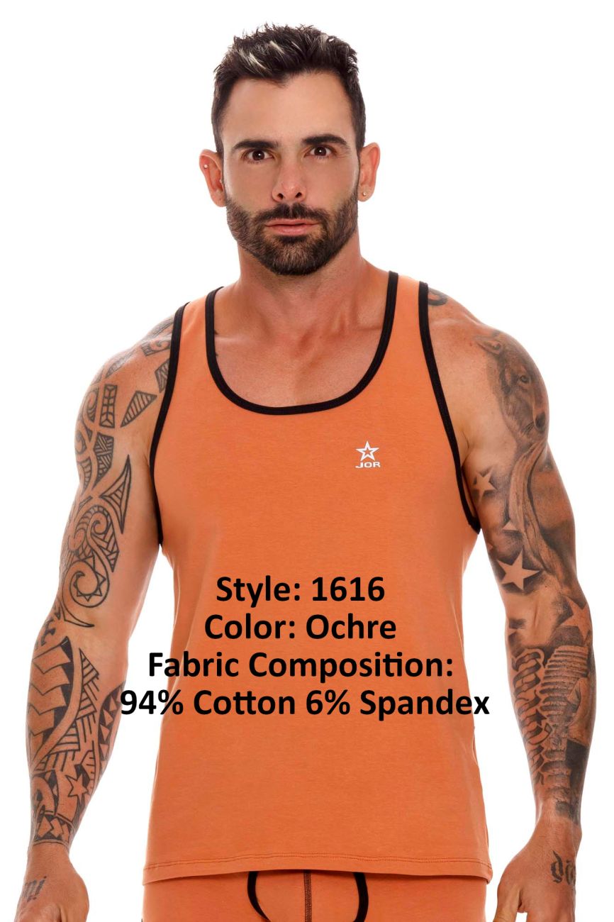 JOR 1616 Varsity Tank Top Ochre